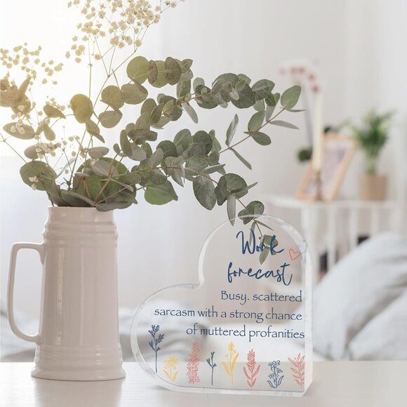 Funny Desk Sign - Acrylic Desk Decor, Cute Office Accessories, Coworker Gift - Picture 3 of 7